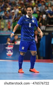 BANGKOK THAILAND-AUG 20:Jetsada Chudech Of Thailand Pose During THAILAND 5s 2016 Match Thailand And Kazakhstan At Bangkok Arena Stadium On August 20,2016