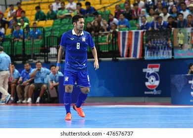 BANGKOK THAILAND-AUG 20:Jetsada Chudech Of Thailand Pose During THAILAND 5s 2016 Match Thailand And Kazakhstan At Bangkok Arena Stadium On August 20,2016