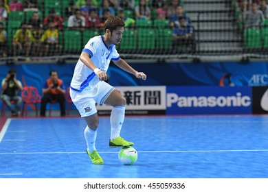 BANGKOK THAILAND-JULY15:Jetsada Chudech Of Chonburi Bluewave In Action During AFC FUTSAL CLUB CHAMPIONSHIP 2016 Match Chonburi Bluewave And Vic Vipers FC At Bangkok Arena Stadium On July15,2016