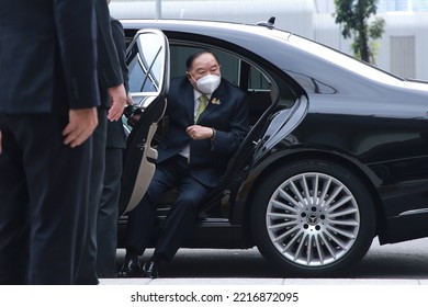 Bangkok, Thailand-October 21, 2022: Deputy Prime Minister Prawit Wongsuwan Arrives At An Event.