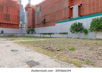 Bangkok Vacant Lot With Overgrown Plants