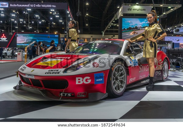 BANGKOK-december2 Atmosphere of\
the event at The 37nd Motor expo 2020 on december 2, 2020 in\
Bangkok,\
Thailand