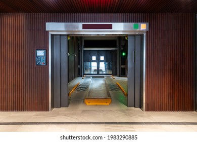 Bangkok,Thailand APRIL 23, 2021:entrance To The High Technology Automatic Smart Car Parking Lift