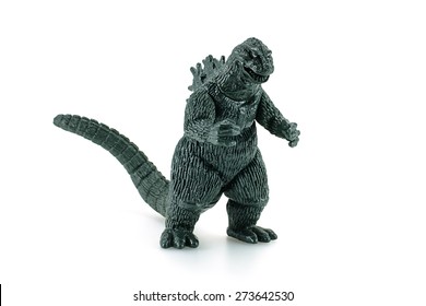 Bangkok,Thailand - April 26, 2015: Godzilla King of the Monsters figure toy. Godzilla is a giant monster or daikaiju originating from a series of tokusatsu films of the same name from Japan