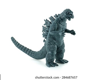 Bangkok,Thailand - April 26, 2015: Godzilla King of the Monsters figure toy. Godzilla is a giant monster or daikaiju originating from a series of tokusatsu films of the same name from Japan