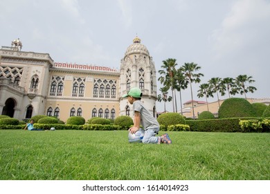 Bangkok/Thailand: Children's Day 2020 At Government House Of Thailand. Children Are Enjoy's Event To Play Around. 