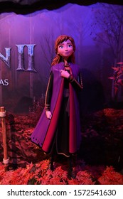 Bangkok/Thailand - November 10th, 2019. Anna Character Figure Frozen Movie At Event Frozen 2 Magical Journey At KING POWER Rangnam