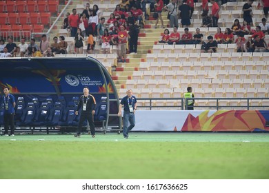 Bangkok-Thailand-16JAN2020:Park Hang Seo Head Coach Of Vietnam In Action During AFC U23 Championship 2020 Between Vietnam Against DPR Korea At Rajamankala Stadium,thailand