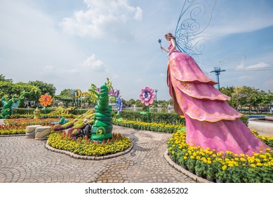 Bangkok,Thailand-April 3,2017 : Dream World Is One Of Thailand's Famous Amusement Parks In Bangkok ,Thailand.