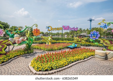 Bangkok,Thailand-April 3,2017 : Dream World Is One Of Thailand's Famous Amusement Parks In Bangkok ,Thailand.