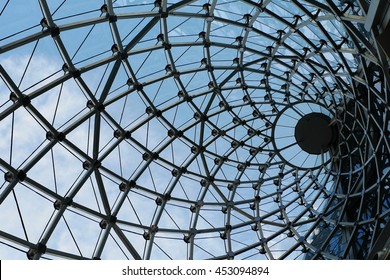 Structural Glass Facade Curving Roof Fantastic Stock Photo 505608061 ...