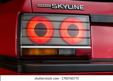 Bangkokthailandmarch2018close Nissan Skyline R30 Taillight Stock Photo ...