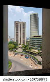 Bangladesh – April 05, 2020: Bangladesh Bank Vaban Motijheel During Coronavirus Shutdown Movement At Dhaka.