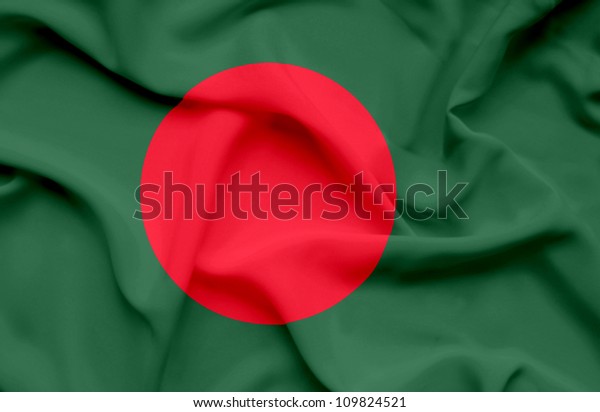 Bangladesh Waving Flag Stock Photo (Edit Now) 109824521