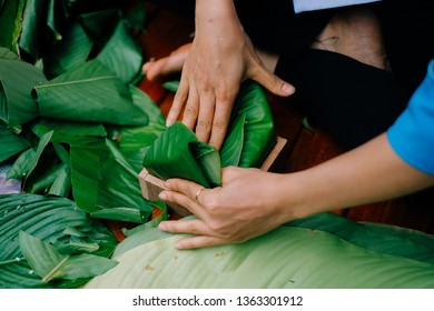 Banh Chung Vietnamese Famous Traditional Food Stock Photo (Edit Now ...