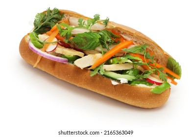 Banh Mi Kep Thit Ga, A Vietnamese Chicken Ham Sandwich