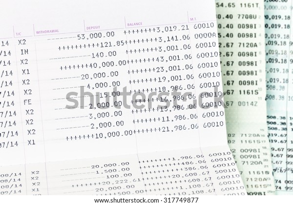 Bank Account Passbook Stock Photo (Edit Now) 317749877