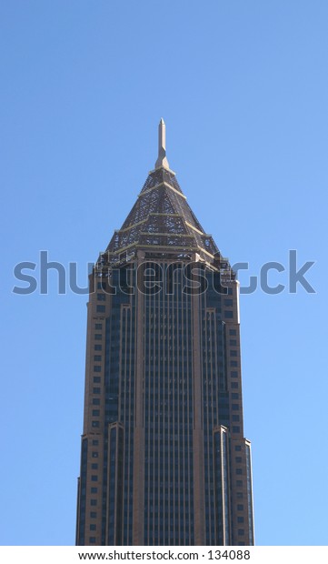 Bank America Nationsbank Building Downtown Atlanta Stock Photo