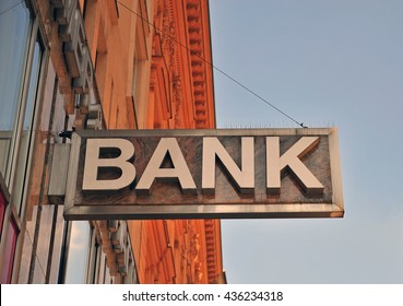 Bank Building Sign