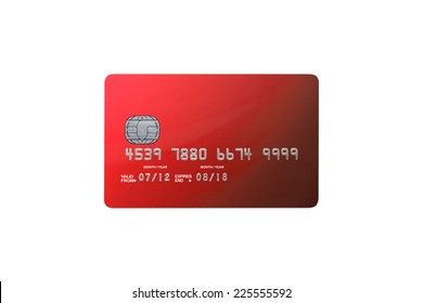 Bank Card On A White Background