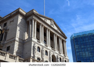 Bank Of England - Architecture Landmark Of London, UK.