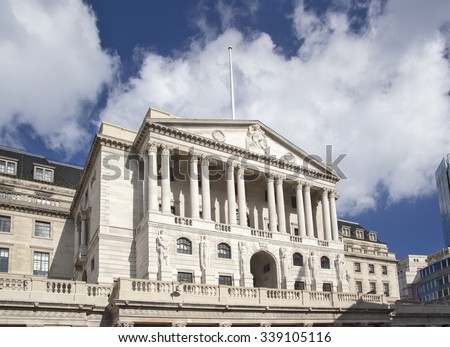The Bank of England in London UK