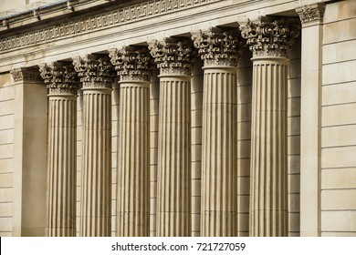 The Bank Of England Stone Pillars