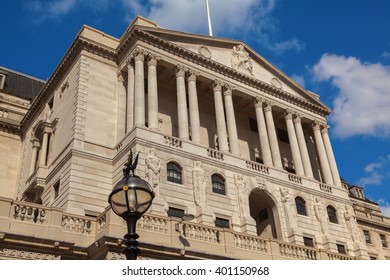 The Bank Of England In Threadneedle Street London