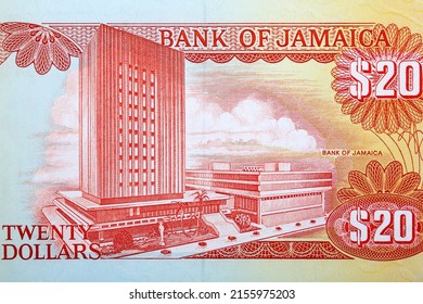 Bank Of Jamaica Building From Money - Dollars