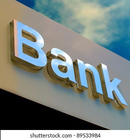 Bank Office Sign