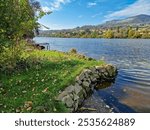 The bank of the river Elbe. Czech Republic, Europe