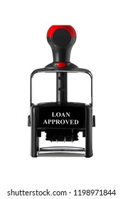 Bank Stamp Labeled Loan Approved
