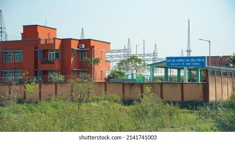 Banka, India - March 14 2022: Power Grid Corporation Station at Banka, Bihar.