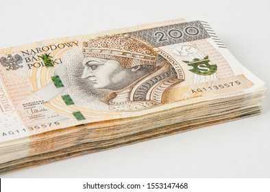 Banknotes PLN 200. Polish Zloty.