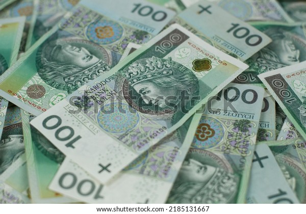 Banknotes,\
Polish currency, money, a bundle of\
banknotes.