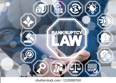 Bankruptcy Law. Judicial Decision Lawyer Business Concept.