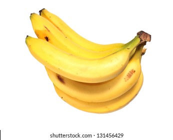 Bannana Hand Isolated Over White Background