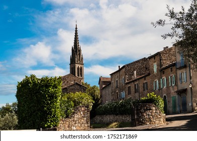 Banne Is An Old Village In The Ardèche In Auvergne-Rhône-Alpes.