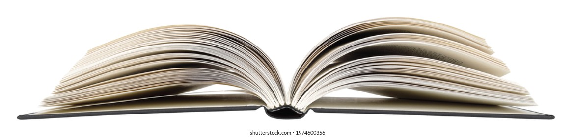 Banner Image Of An Open Book End With Clippling Path