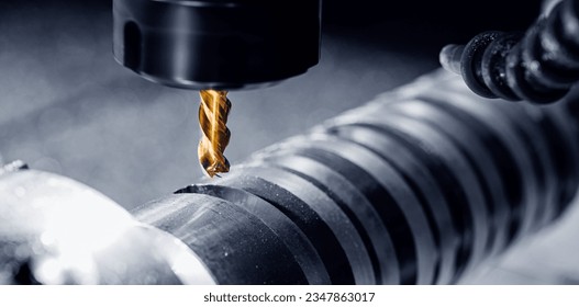 Banner Industry machine iron tools. CNC turning cutting metal is operation - Powered by Shutterstock