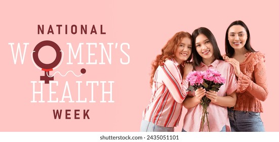 Banner for National Women's Health Week with group of beautiful ladies - Powered by Shutterstock