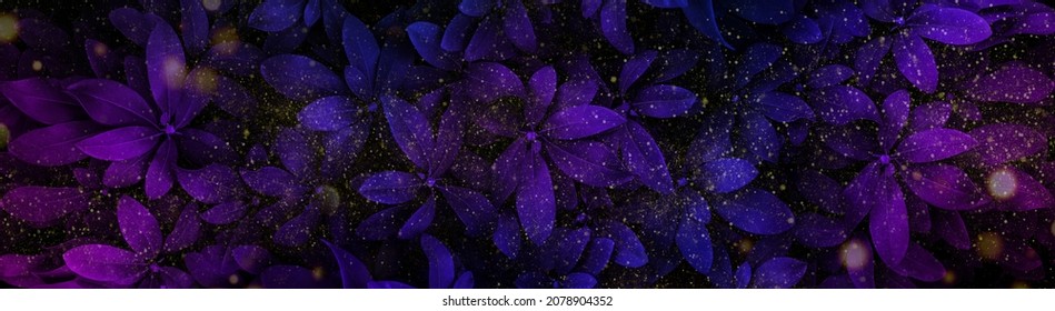 banner natural abstract background leaves neon colors - Powered by Shutterstock