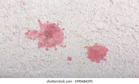 Banner Of Red Wine Stains On A Light Kitchen Table. Background