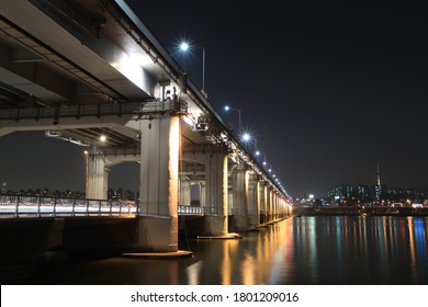 Banpo Bridge In Seoul, South Korea