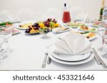 Banquet facilities table setting