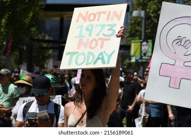 Bans Off Abortion Service, Reproductive Justice. Womens March Rights, Abortion Body Choice, Lgbt And Lgbtq. Protect Roe. Los Angeles, USA - May, 14, 2022.