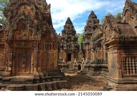 Banteay Srei Pink Sandstone Temple, Siem Reap, Cambodia