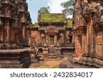 Banteay Srei temple in the Angkor Archaeological Park near Siem Reap, Cambodia