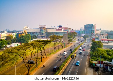 Banten / Indonesia - June 28, 2019: Aerial View Of ITC And BSD Junction, Bumi Serpong Damai Exterior