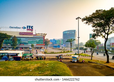 Banten / Indonesia - June 28, 2019: Aerial View Of ITC And BSD Junction, Bumi Serpong Damai Exterior